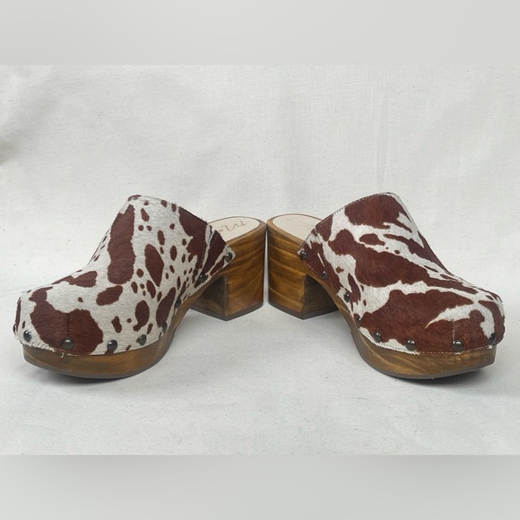 Matisse holly cowhide wood clog size 7 made in Brazil - Picture 9 of 10
